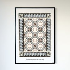 Wzór posadzki, ul. Legionów 21, Bielsko-Biała, plakat 50x70