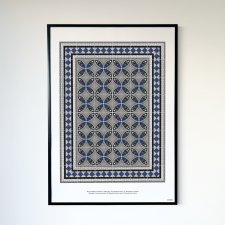 Wzór posadzki, ul. Wrzesińska 9, Kraków, plakat 50x70