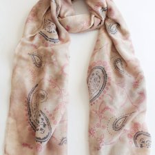 szal vintage paisley duży miękki