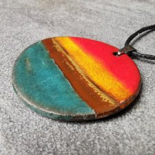 Naszyjnik ceramiczny zachód słońca
