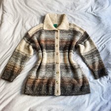 Sweter oversize moher i bawełna