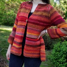 ogień / flared cardigan