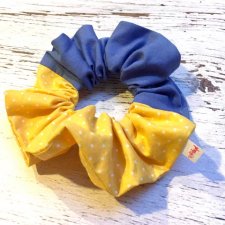 Pela' Scrunchie StandwithUkraine | niebiesko - żółta