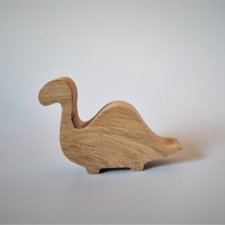 Drewniane gałki, uchwyty do mebli dla dzieci, dinozaury, wzór diplodok, pokój chłopca motyw dinozaurów, gałka meblowa z drewna