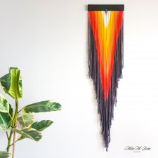 Makrama. Dekoracja ścienna z wełny. "Indian"