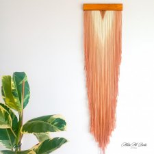 Makrama. Dekoracja ścienna z wełny. "Chestnut"