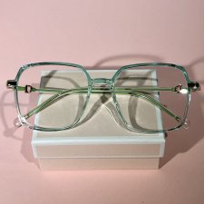 Miętowe okulary retro