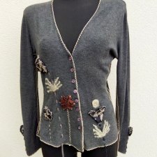 MADE IN ITALY - SWETER Z APLIKACJAMI