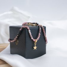 Naszyjnik "Celestial Compass" - Gwiazda Wewnętrznego Spokoju - z Rodonitem