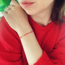 Delikatna bransoletka z kryształkami Swarovski®