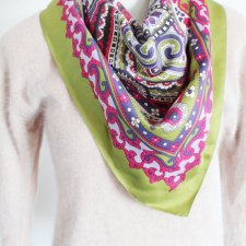 chusta vintage wzory printy