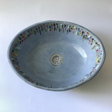 Ceramiczna umywalka "Błękitne niebo"