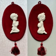 Capodimonte, made in Italy ❀ڿڰۣ❀ Plakiety z porcelaną ❀ڿڰۣ❀ Porcelana biskwitowa