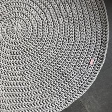 Ręcznie robiony Dywan okrągły ze sznurka bawełnianego ŚLIMAK 140 cm (różne kolory)