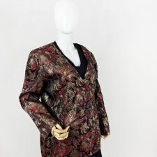 Żakardowa marynarka vintage plus size BLZ358