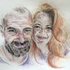 PODWÓJNY PORTRET na podstawie zdjęcia