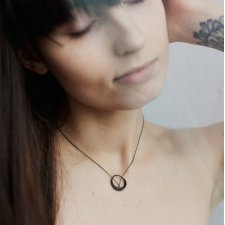 MINIMAL necklace / black silver