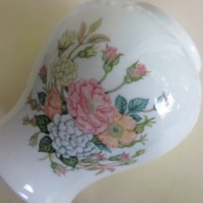 coalport  ROSE GARDEN FINE Bone China rzadko spotykany wzór ptasi - ciekawa forma -oryginalny porcelanowy wazon