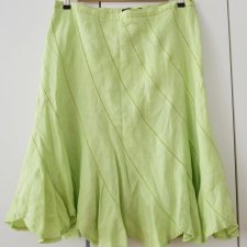 Zielona midi spódnica letnia