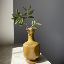 Ceramiczny szkliwiony wazonik vintage