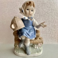 ❤ Gempo Giftware Vintage Made in Japan Hand Painted ❤ Urocza figurka w pastelowych kolorach ❤