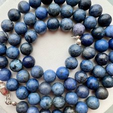Vintage Lapis Lazuli Necklace  ❤ Niezwykły kamień - Perły z lapis lazuli ❤❤ Srebro 925