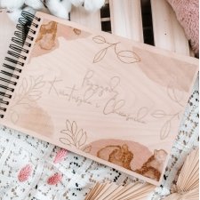 Komunia, chrzest, baby shower śliczny album na zdjęcia BOHO ROMANTIC personalizowany