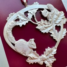 Amos Pewter Handcrafted Ornaments - Chipmunks  ❤ Zawieszka