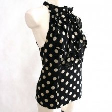 Monsoon Jedwab Polka dot bluzka 40