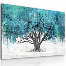 Obraz na płotnie do salonu abstrakcujne drzewo format 120x80cm 02608