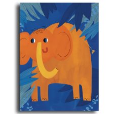 Plakat A4 wesoły słoń