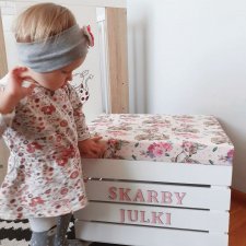 Pudełko skrzynia na zabawki z siedziskiem SARENKI