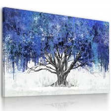 Obraz na płotnie do salonu abstrakcujne drzewo format 120x80cm 02612