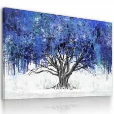 Obraz na płotnie do salonu abstrakcujne drzewo format 120x80cm 02612