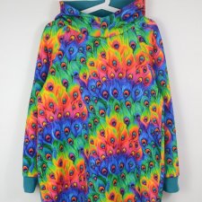 Bluza Spring Hoodie - FUNNY RAINBOW PEACOCK