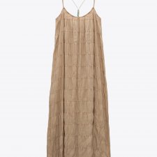 ZARA - DŁUGA SUKIENKA - ETNO - BOHO - LEN - XS