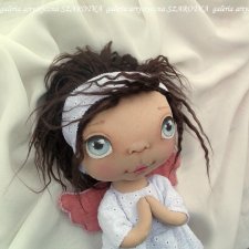 Aniołek lalka - dekoracja tekstylna, OOAK