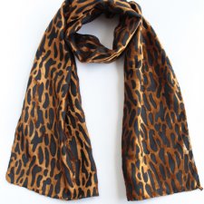 szal vintage welurowy wzór