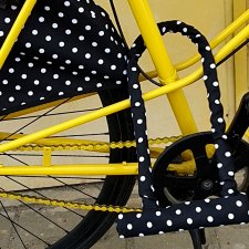 Blokada Zapięcie rowerowe u-lock polka dot