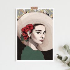 Audrey ,  plakat,  A2 lub 40x50 cm