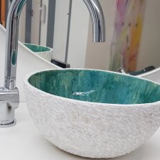 Ceramiczna umywalka ręcznie robiona