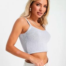 Pastelowy top z dzianiny XL 42