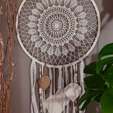 Łapacz snów boho 50 cm - Creme