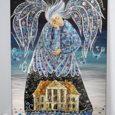 Łomnica. Dom wdowy. Pieśń kołysanki. Giclee