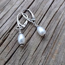 Kolczyki z naturalnymi perłami w srebrze