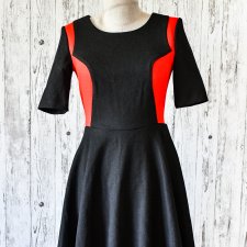 Sukienka czarno czerwona Orsay - Ekstremalna wyprzedaż
