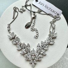 Luxury Diamante Rhodium Plated Necklace - Jon Richard ❀ڿڰۣ❀ Naszyjnik koktajlowy