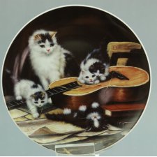 Wunsiedel talerz ozdobny koty kotki kociaki