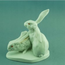 HEREND para królików króliki Ewa Vastagh 1928