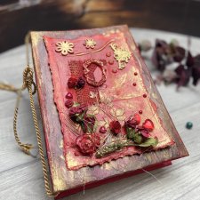 Prezent dla kobiety kwiatowy ręcznie robiony album